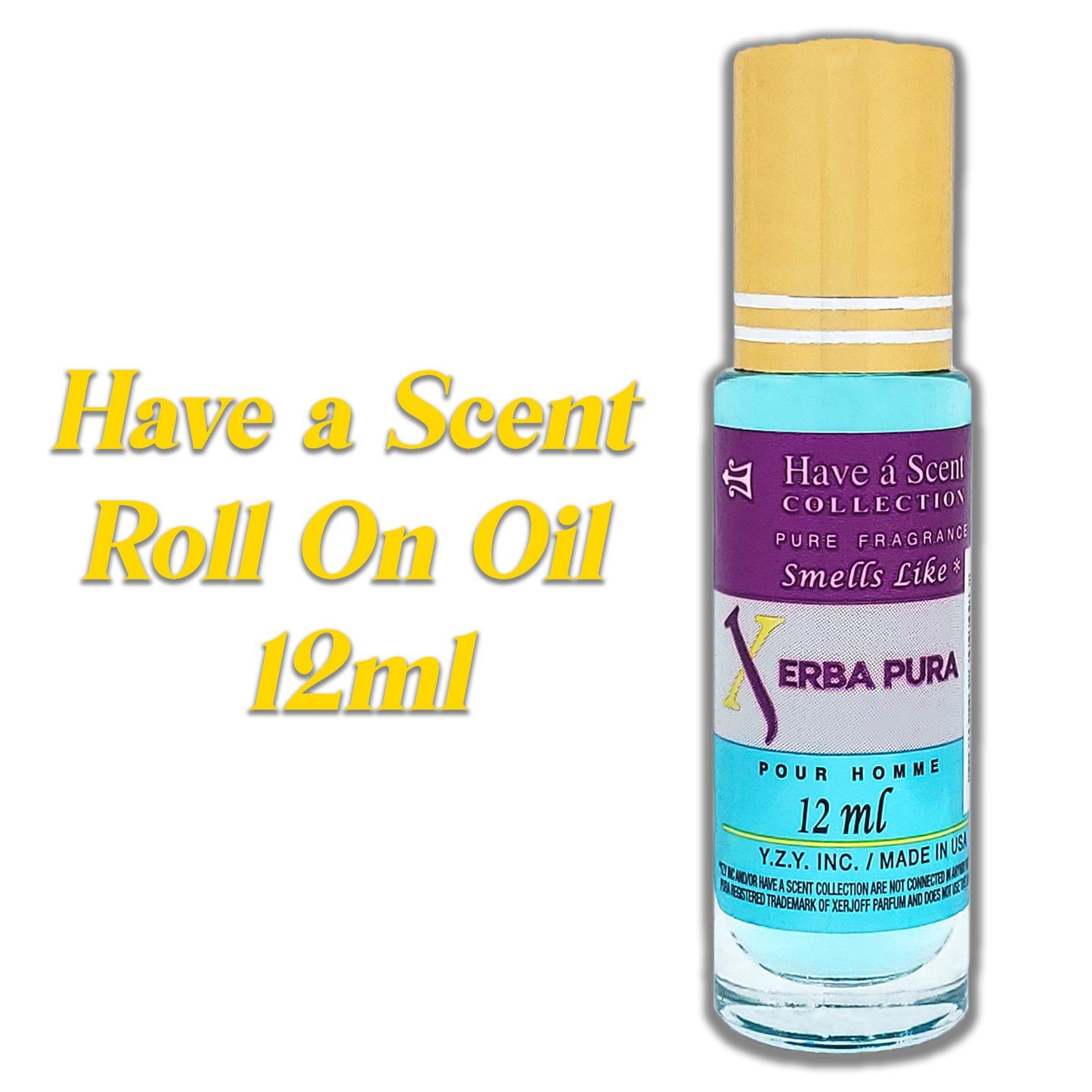 Have A Scent Men's Pure Fragrance Smells Like Roll On Oil